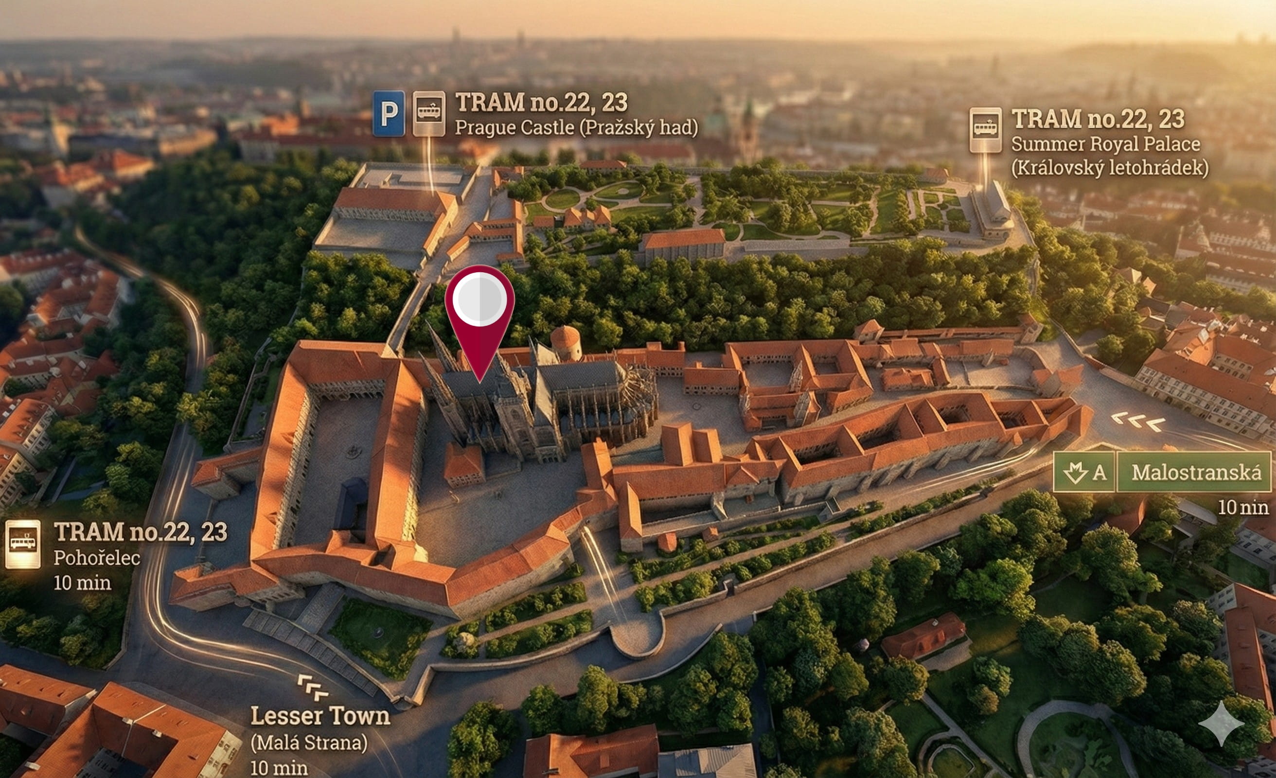 Map of St. Vitus Cathedral